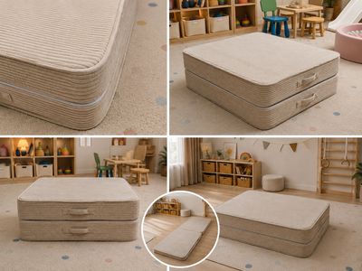 مرتبة أرضية للأطفال قابلة للطي – 240 × 80 × 12 سم | Foldable Memory Foam Play Mat l مرتبة أرضية للأطفال قابلة للطي – 240 × 80 × 12 سم | Foldable Memory Foam Play Mat l