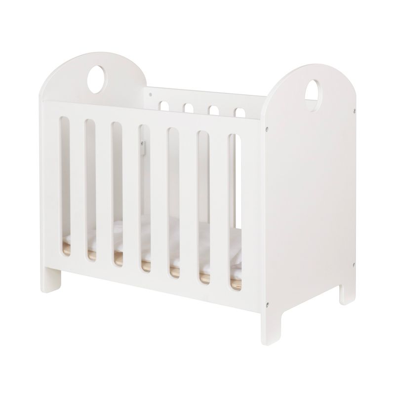 سرير الدمى الخشبي | wooden doll crib 