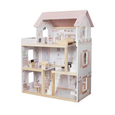 بيت دمى خشبي | wooden doll house 