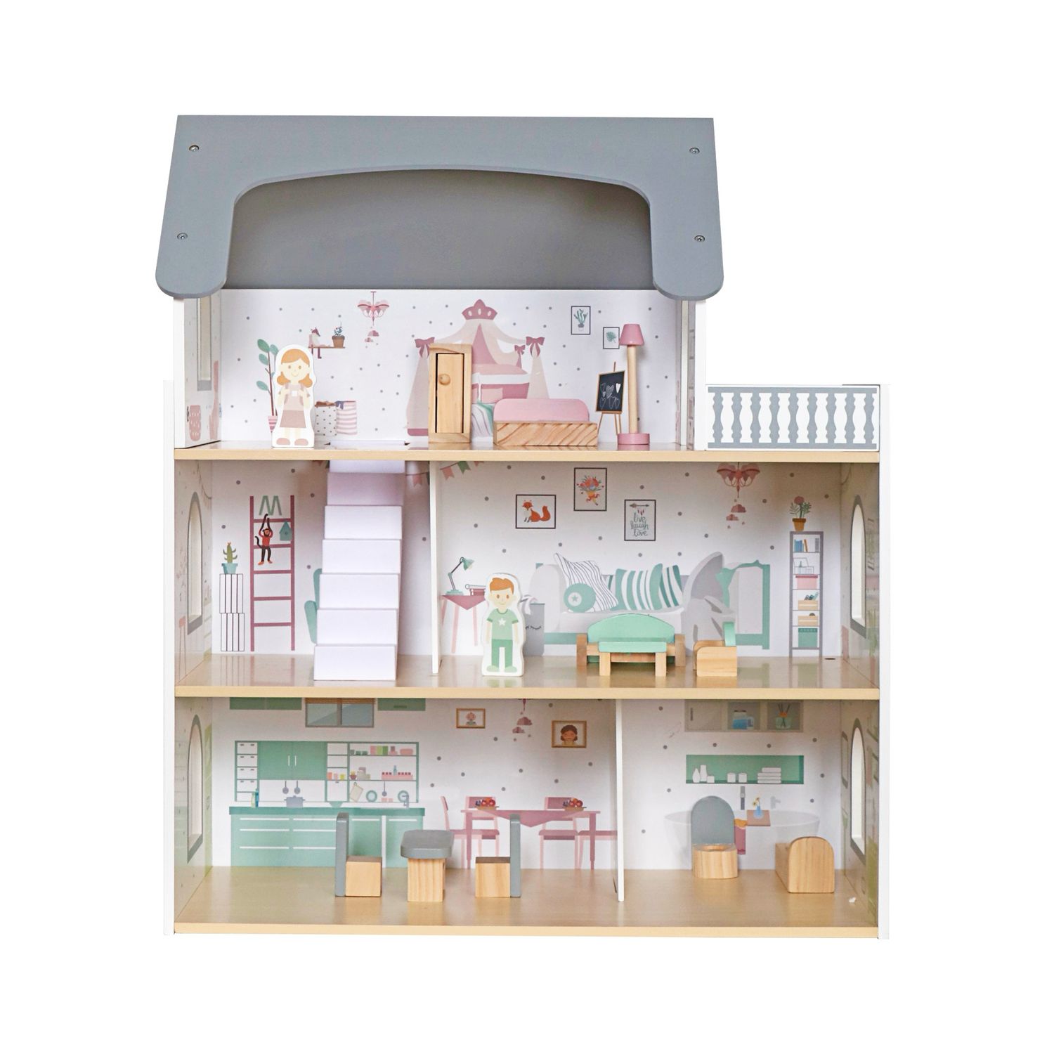 بيت دمى خشبي | wooden doll house بيت دمى خشبي | wooden doll house