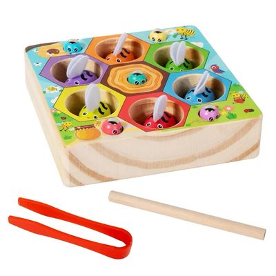 لعبة صيد النحل الخشبية | Wooden Bee Catching Game لعبة صيد النحل الخشبية | Wooden Bee Catching Game