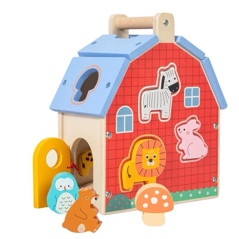 بيت الحيوانات لمطابقة الأشكال | Animal Shape Matching House