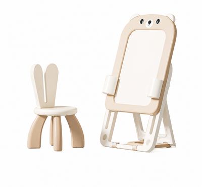 سبورة بيضاء ممغنطة مع كرسي قابلة للطي| white magnetic board foldable with chair color: coffee سبورة بيضاء ممغنطة مع كرسي قابلة للطي| white magnetic board foldable with chair color: coffee