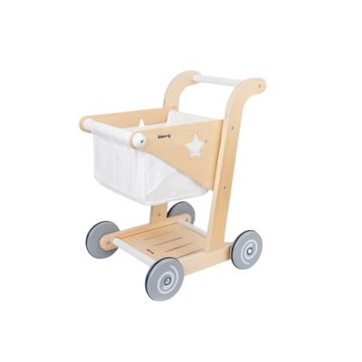 عربة تسوق خشبية | Wooden Shopping Cart