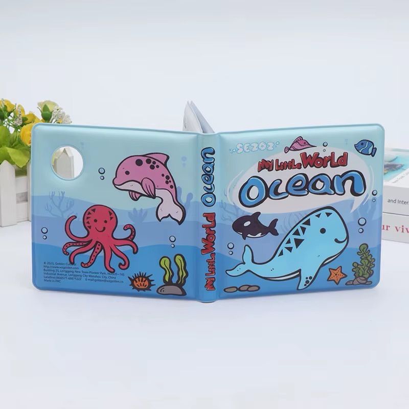 كتاب التلوين بالماء كتاب وقت الأستحمام | water colouring book bath time book (ocean)