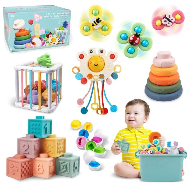 صندوق ألعاب الرضع ألعاب تعليمية  | baby toy set educational toy for baby  box