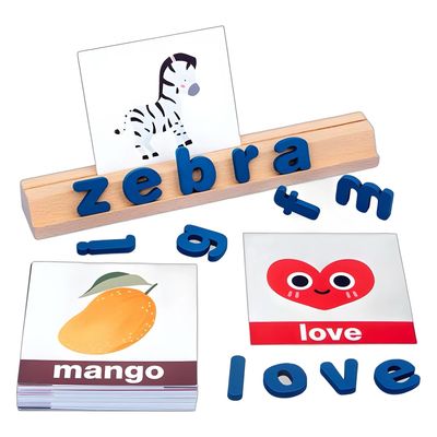 لعبة الحروف وتهجئة الكلمات الخشبية التعليمية: Wooden Alphabet & Word Spelling Game لعبة الحروف وتهجئة الكلمات الخشبية التعليمية: Wooden Alphabet & Word Spelling Game