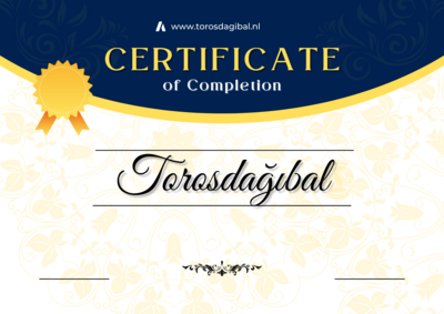 Certificate and Analysis