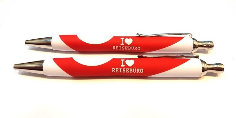 I LOVE REISEBÜRO Kugelschreiber (1 Stück VPE=10 Stück)