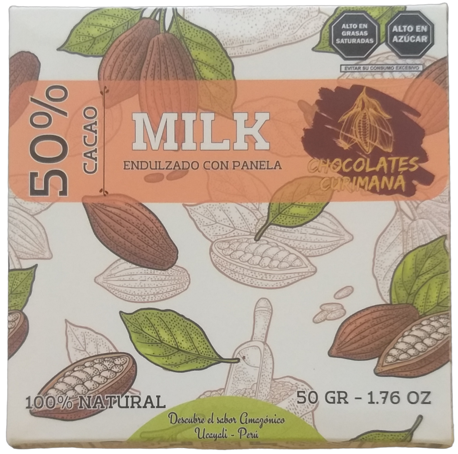 Chocolate con Leche y Panela 50 grm