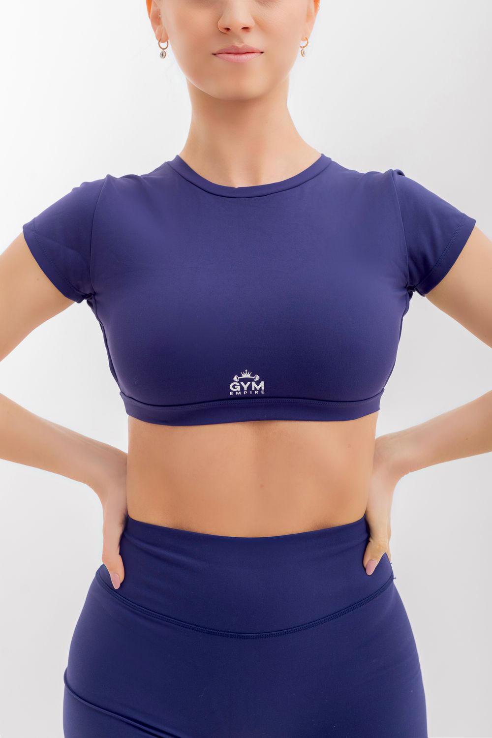 Empire Glamour Sports BLUE BRA Strappy Open Back Detail Perfect for Your Next Upperbody Session