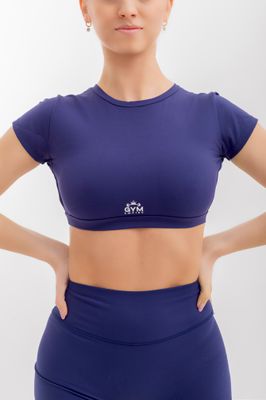 Empire Glamour Sports BLUE BRA Strappy Open Back Detail Perfect for Your Next Upperbody Session