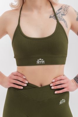 Empire Glamour sports bra adjustable Y-back design