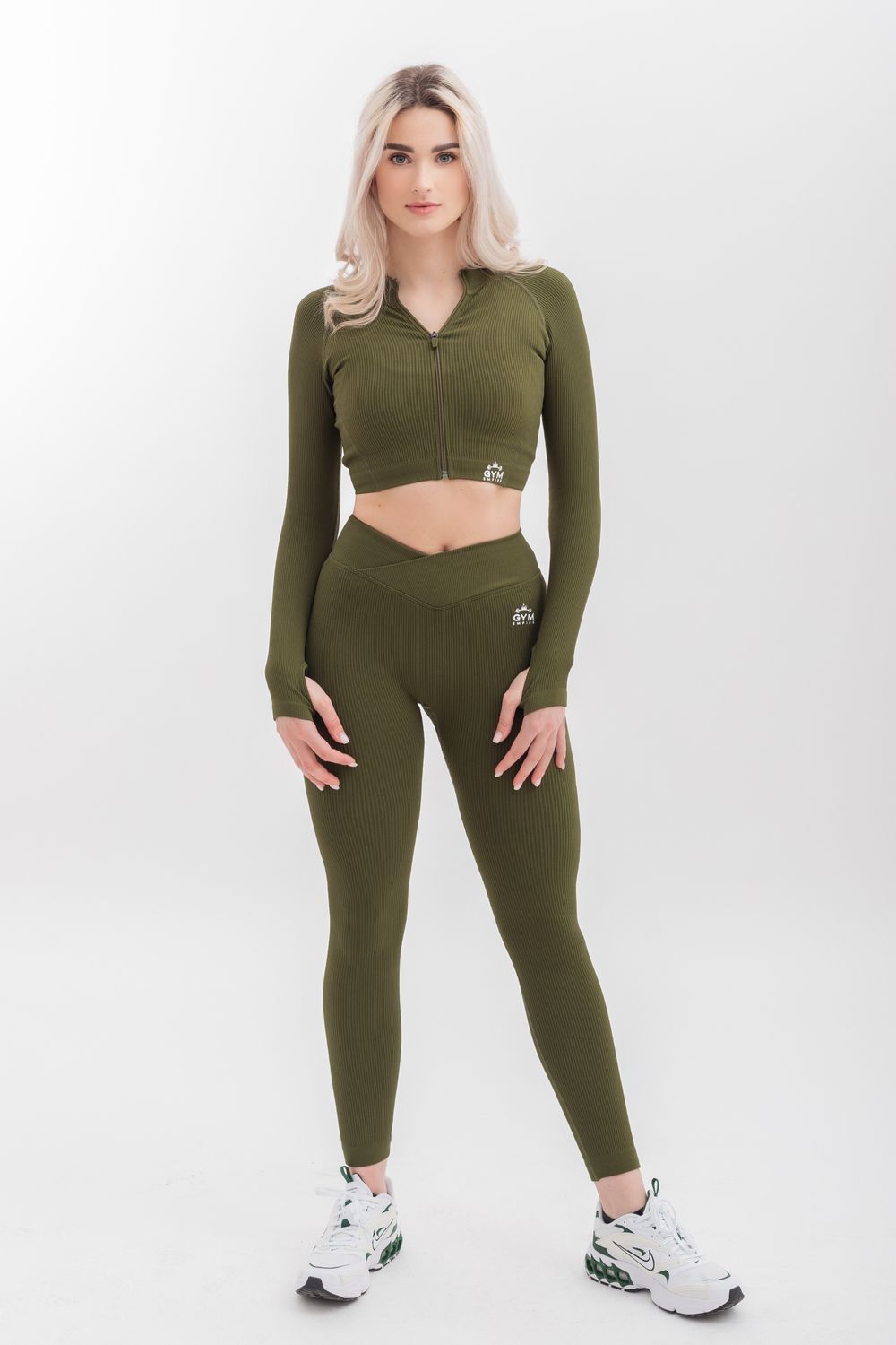 Empire Glamor Collection FlexiRib Leggings GREEN Supersoft FlexiRib fabric (Elastane)