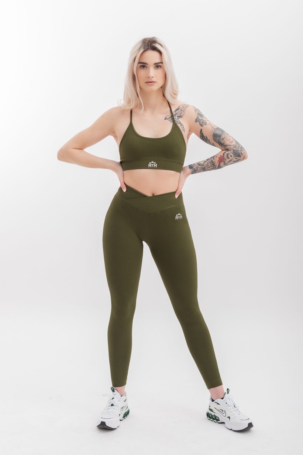 Empire Glamor Collection FlexiRib Leggings GREEN Supersoft FlexiRib fabric (Elastane)