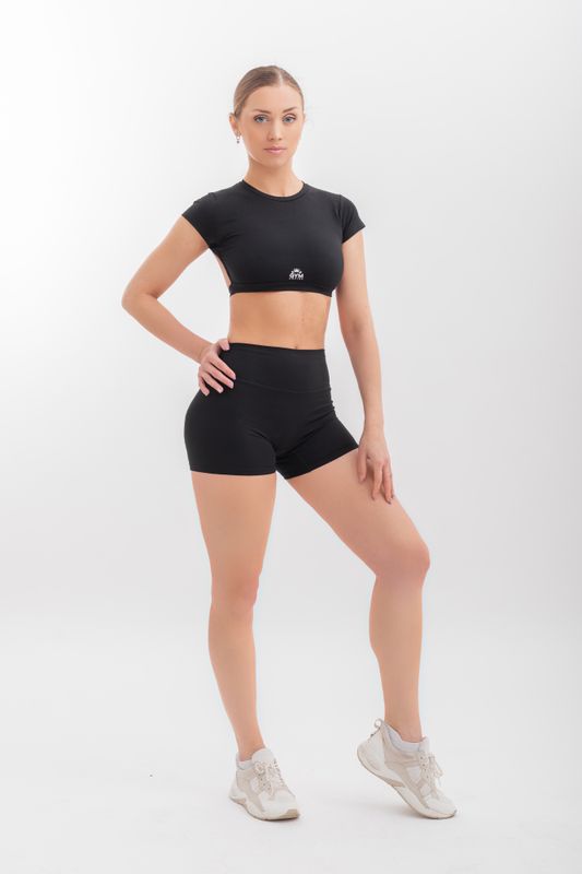 Our Empire Glamor Shorts BLACK collection ultra-elastic second-skin fabric