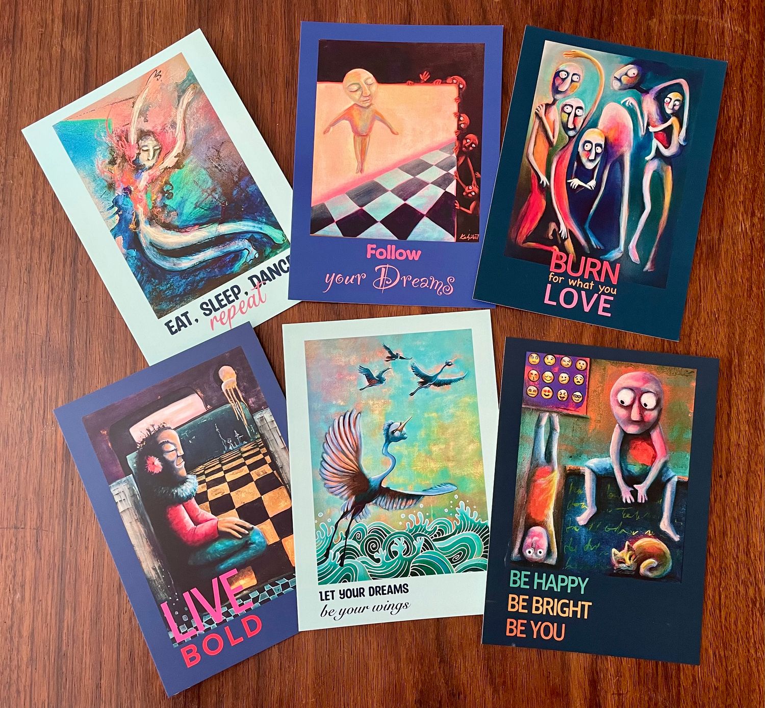 Art Postcard Set - Pack of 6!