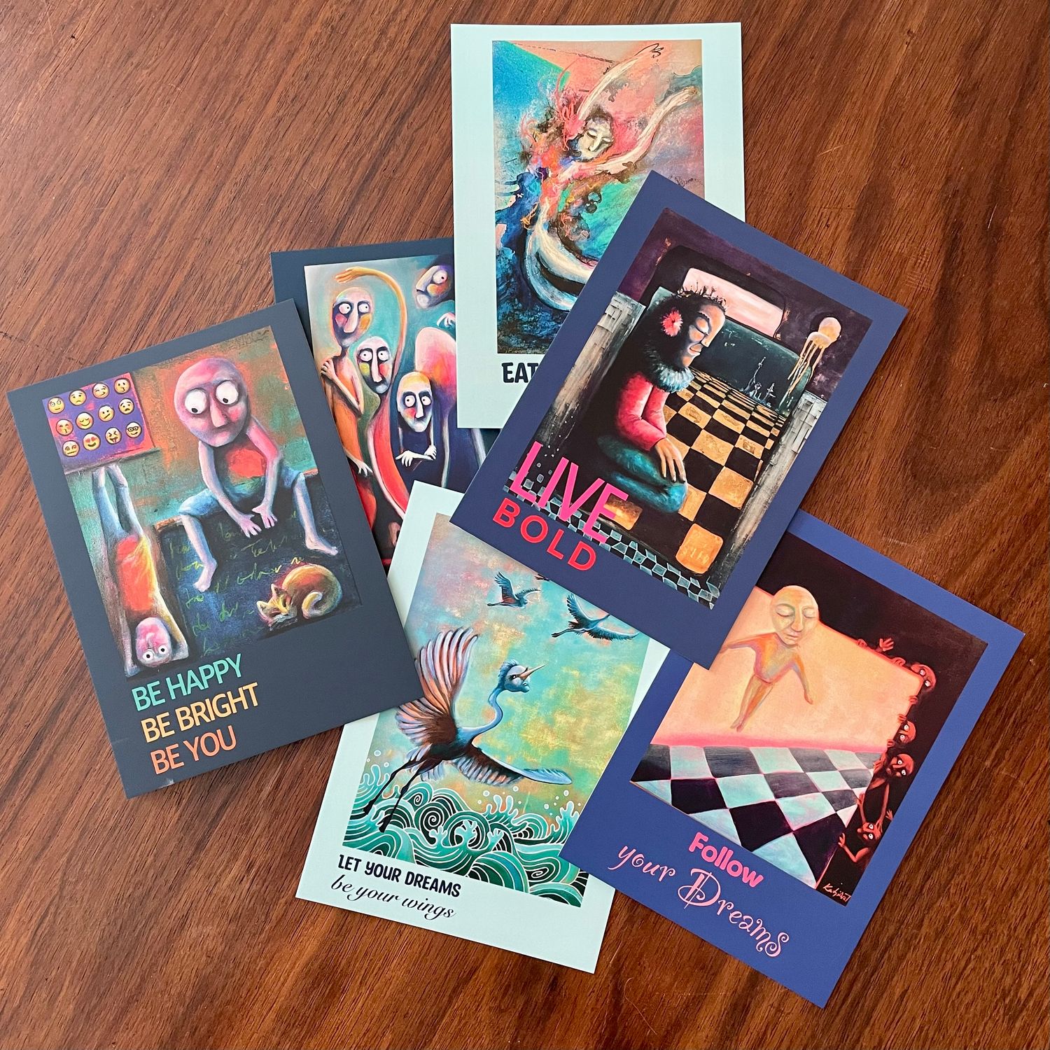 Art Postcard Set - Pack of 6!