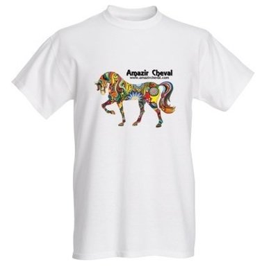 T-shirt Amazir Cheval pour hommes (avec publicité)