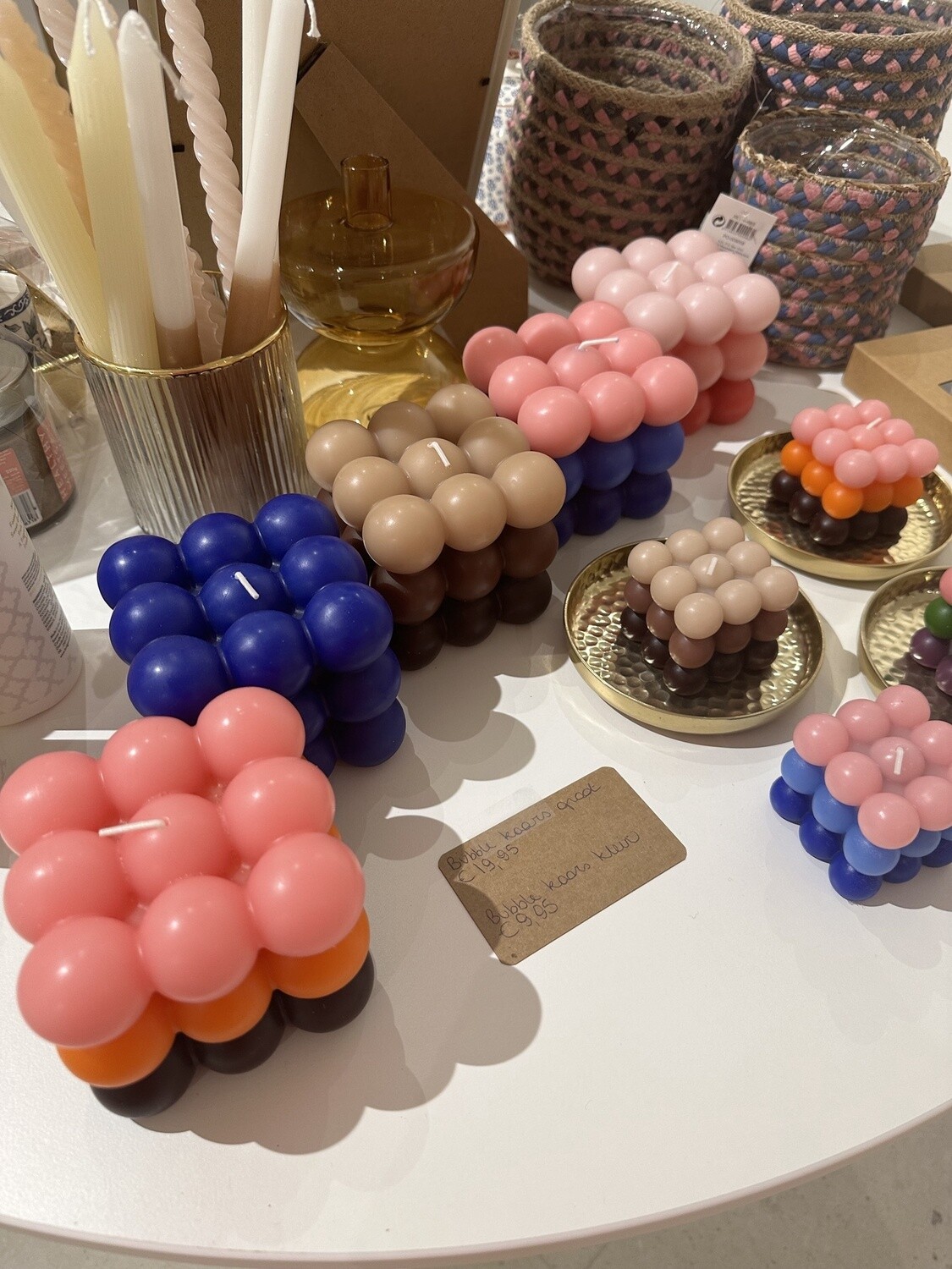Bubble Kaars MIX Groot