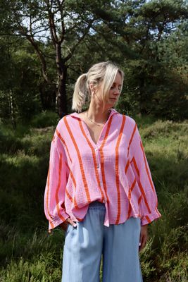 Esmee Blouse Roos/Oranje