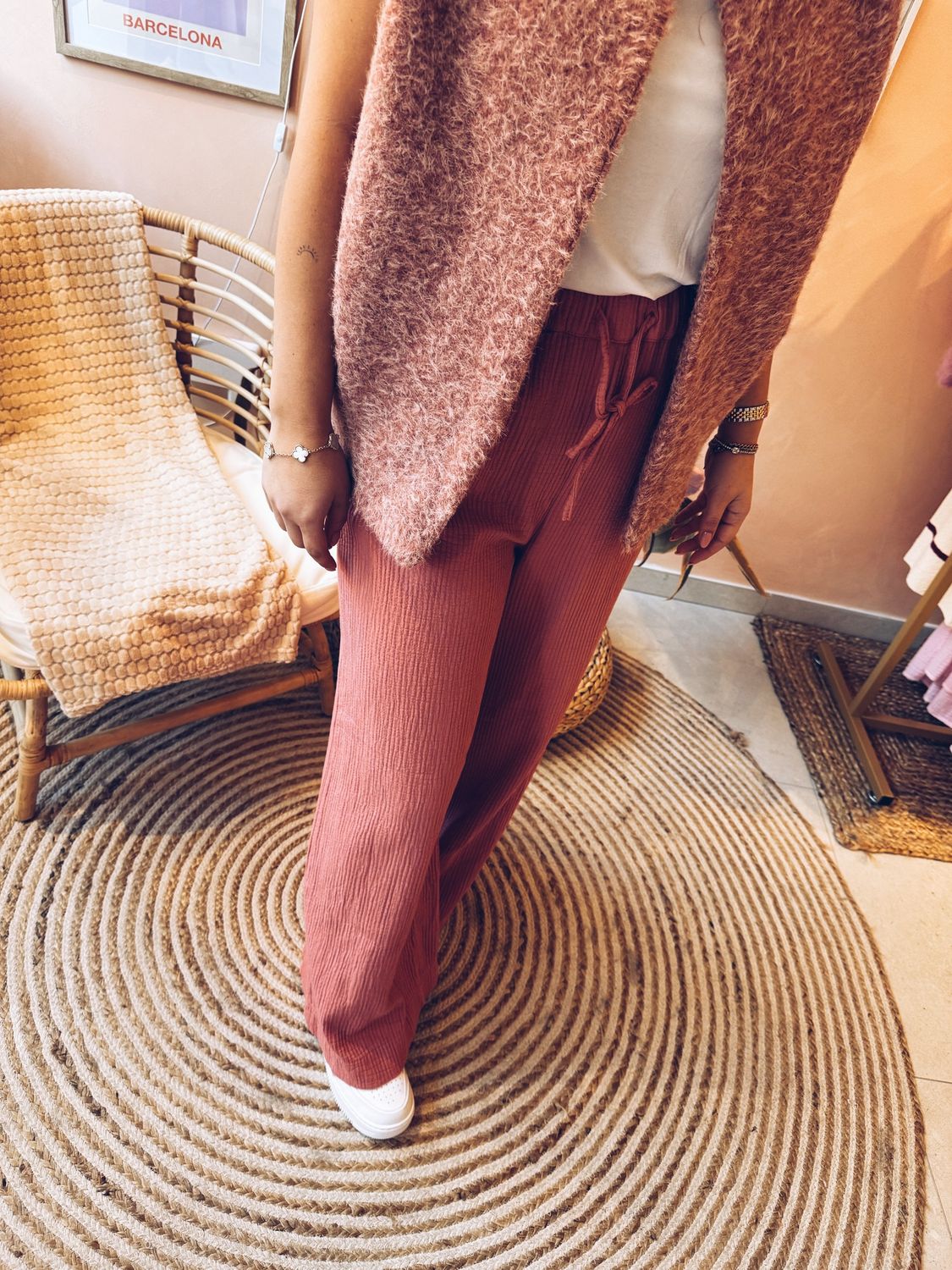 Mello Pantalon Terracotta