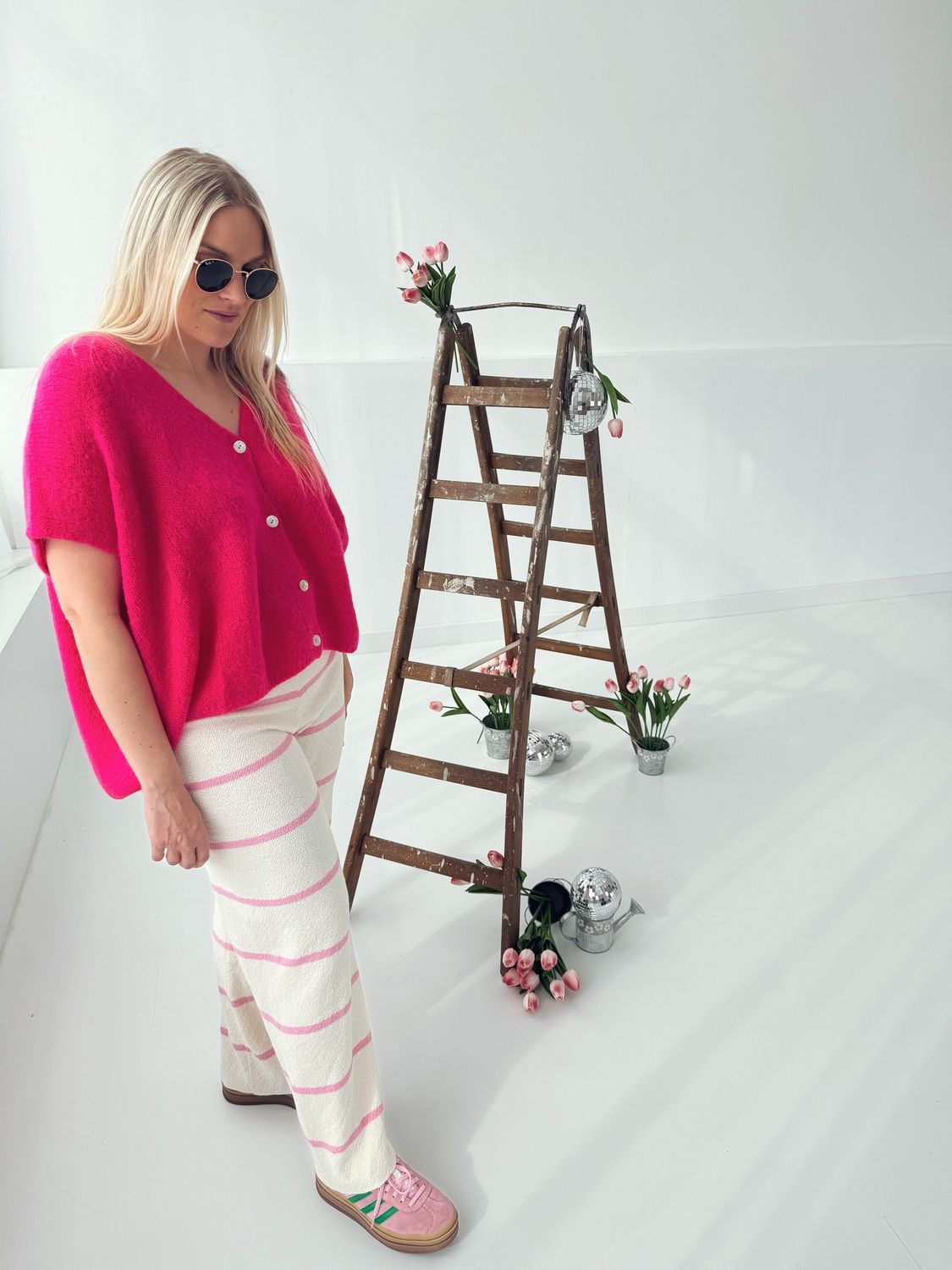 Maline Knit Fuchsia Fluo