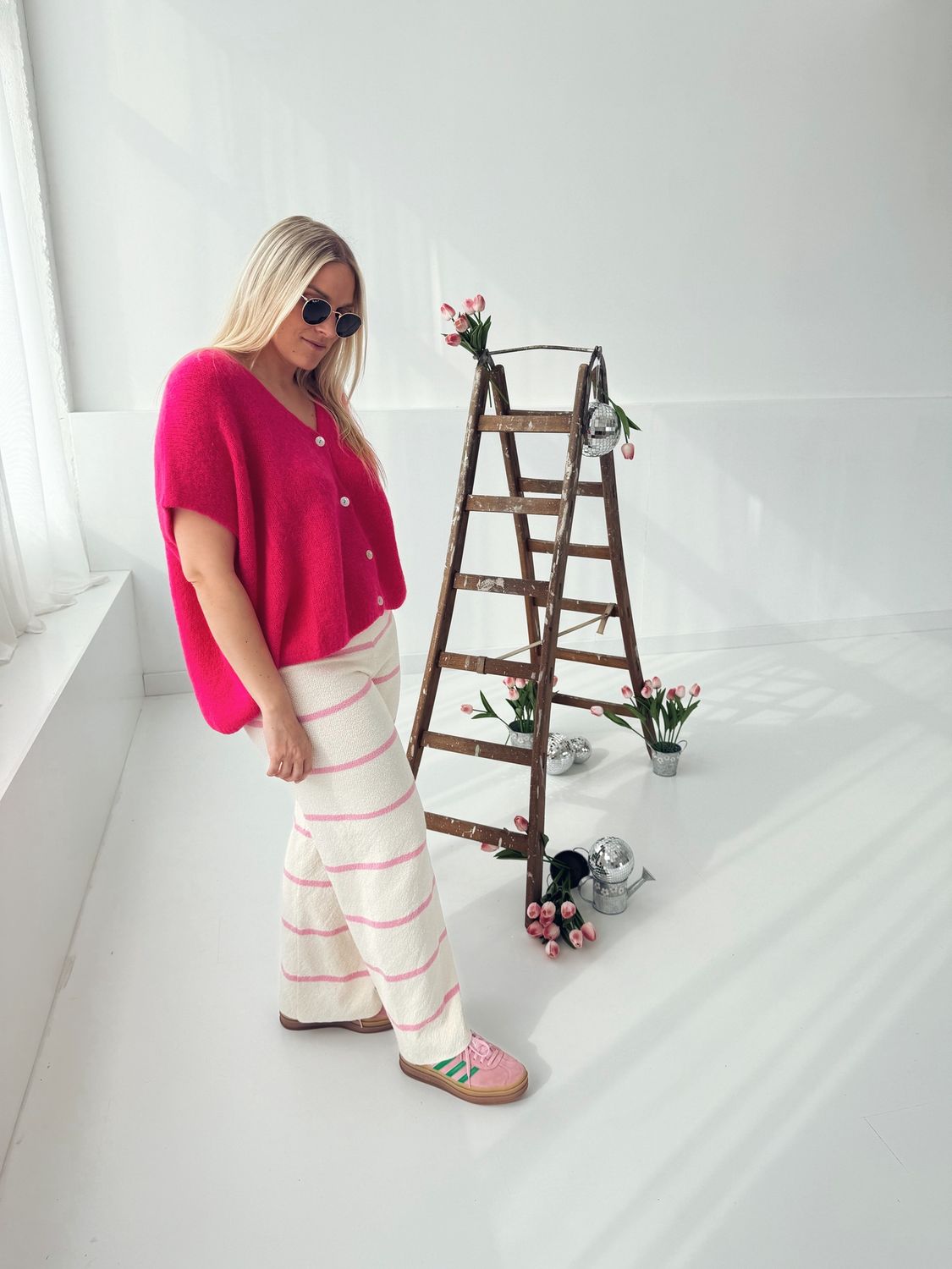 Maline Knit Fuchsia Fluo