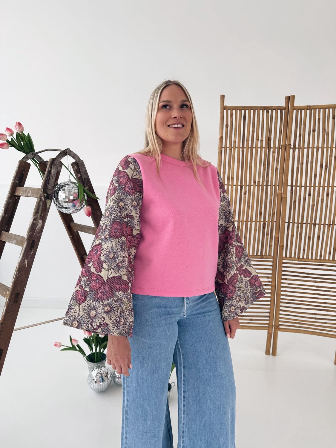 Zara Top Rose