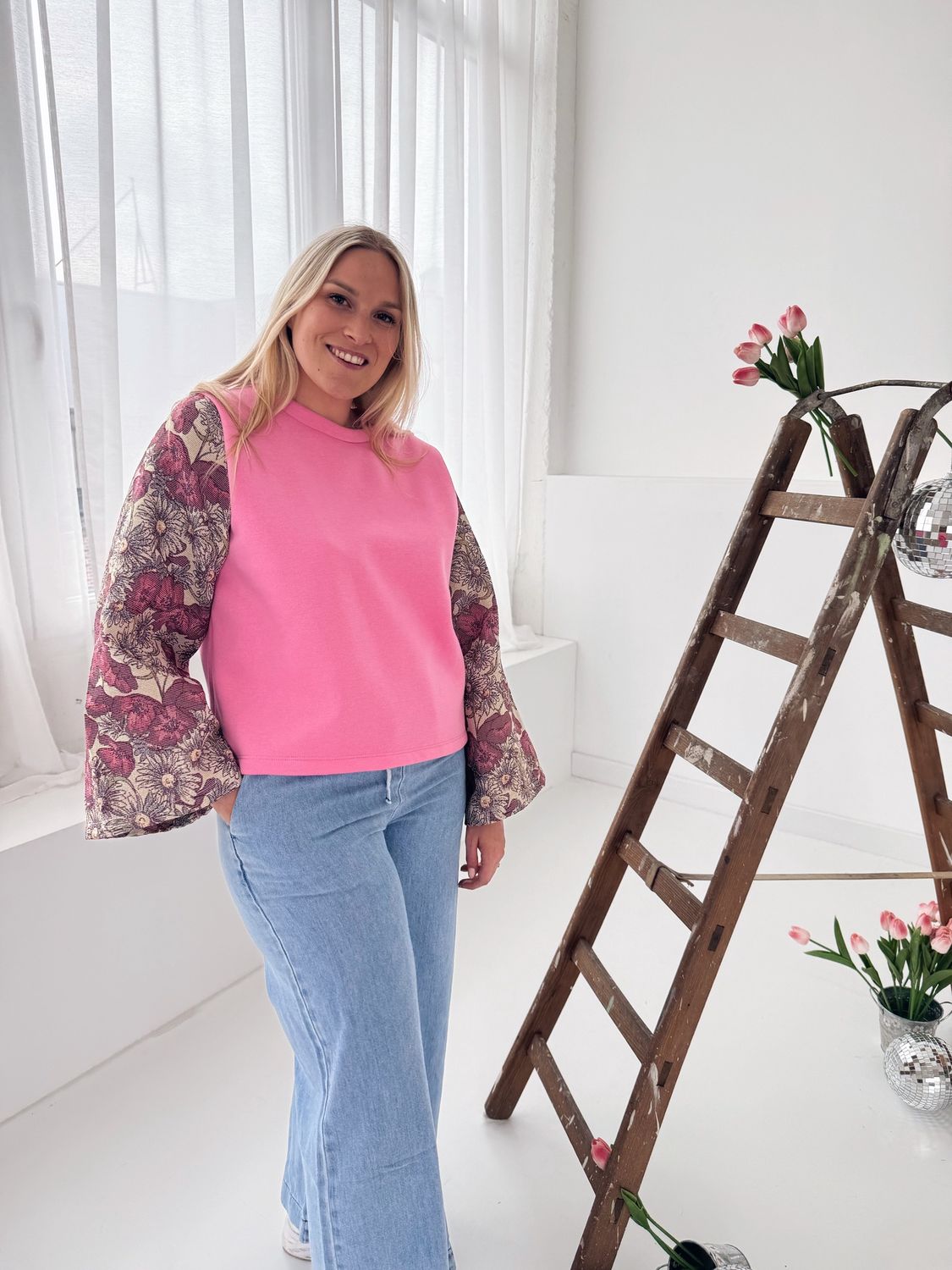 Zara Top Rose