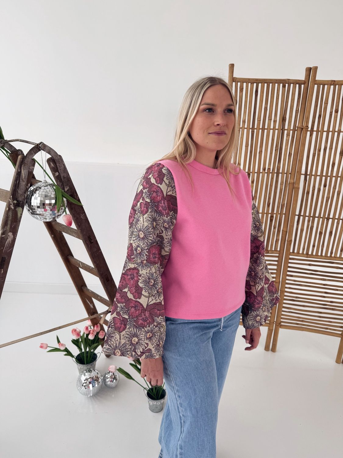 Zara Top Rose