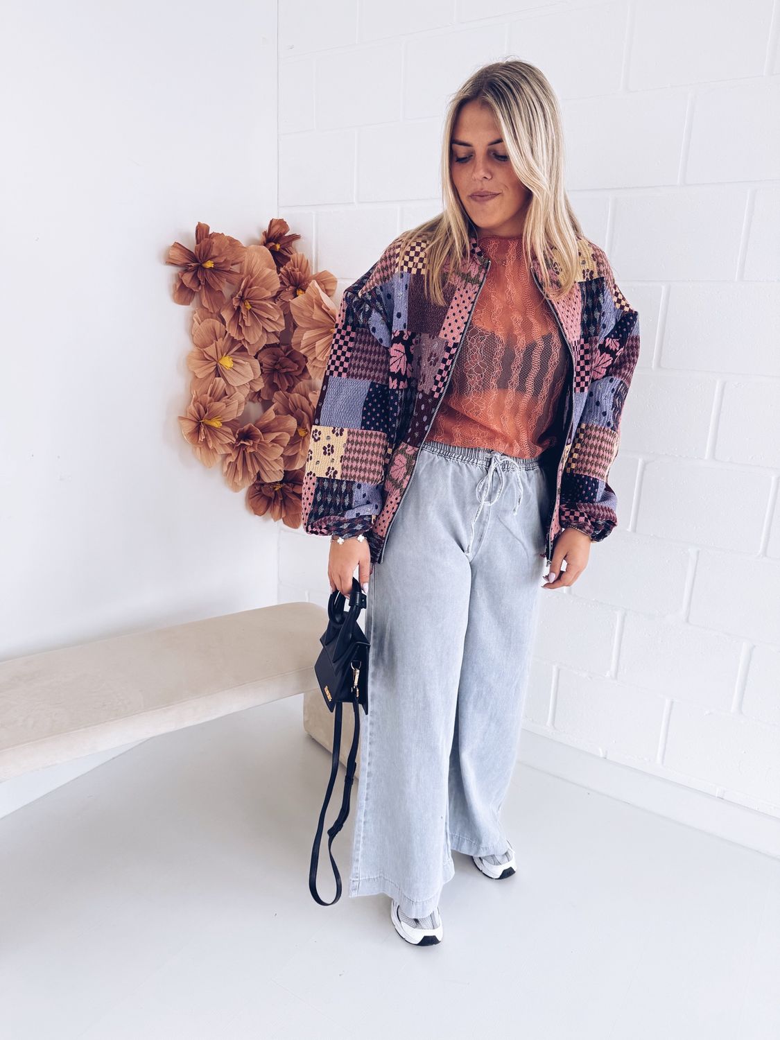 Mila Lace Top Koraal