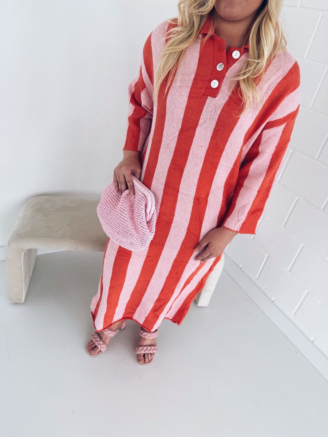 Emma Dress Oranje/Rose