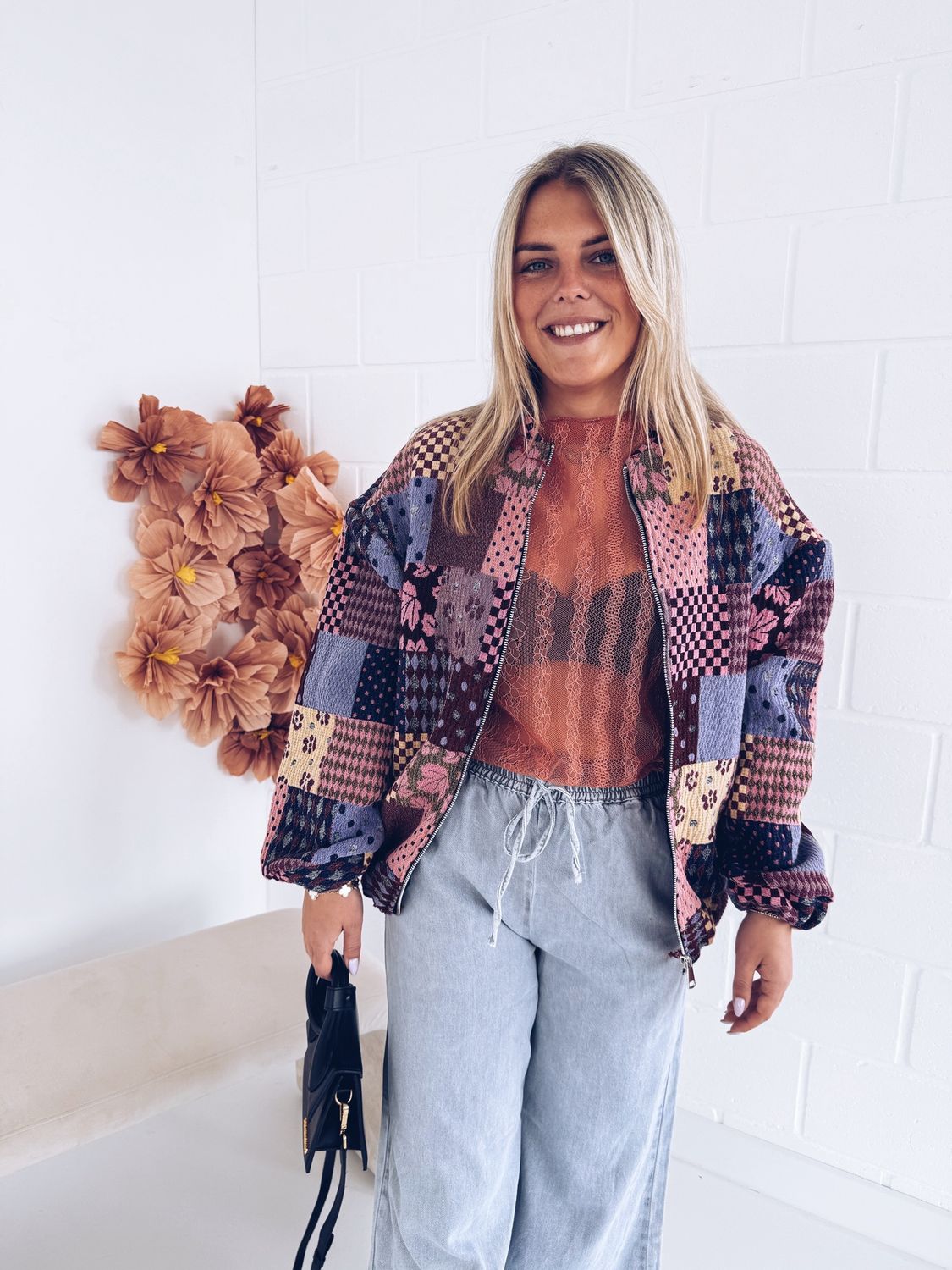 Mila Lace Top Koraal