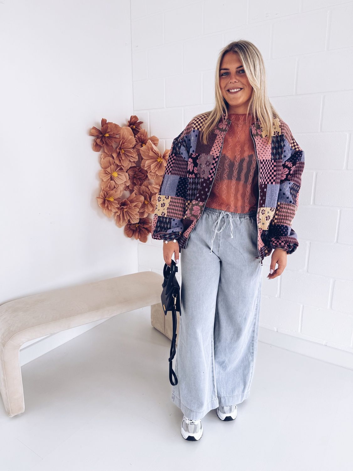 Mila Lace Top Koraal