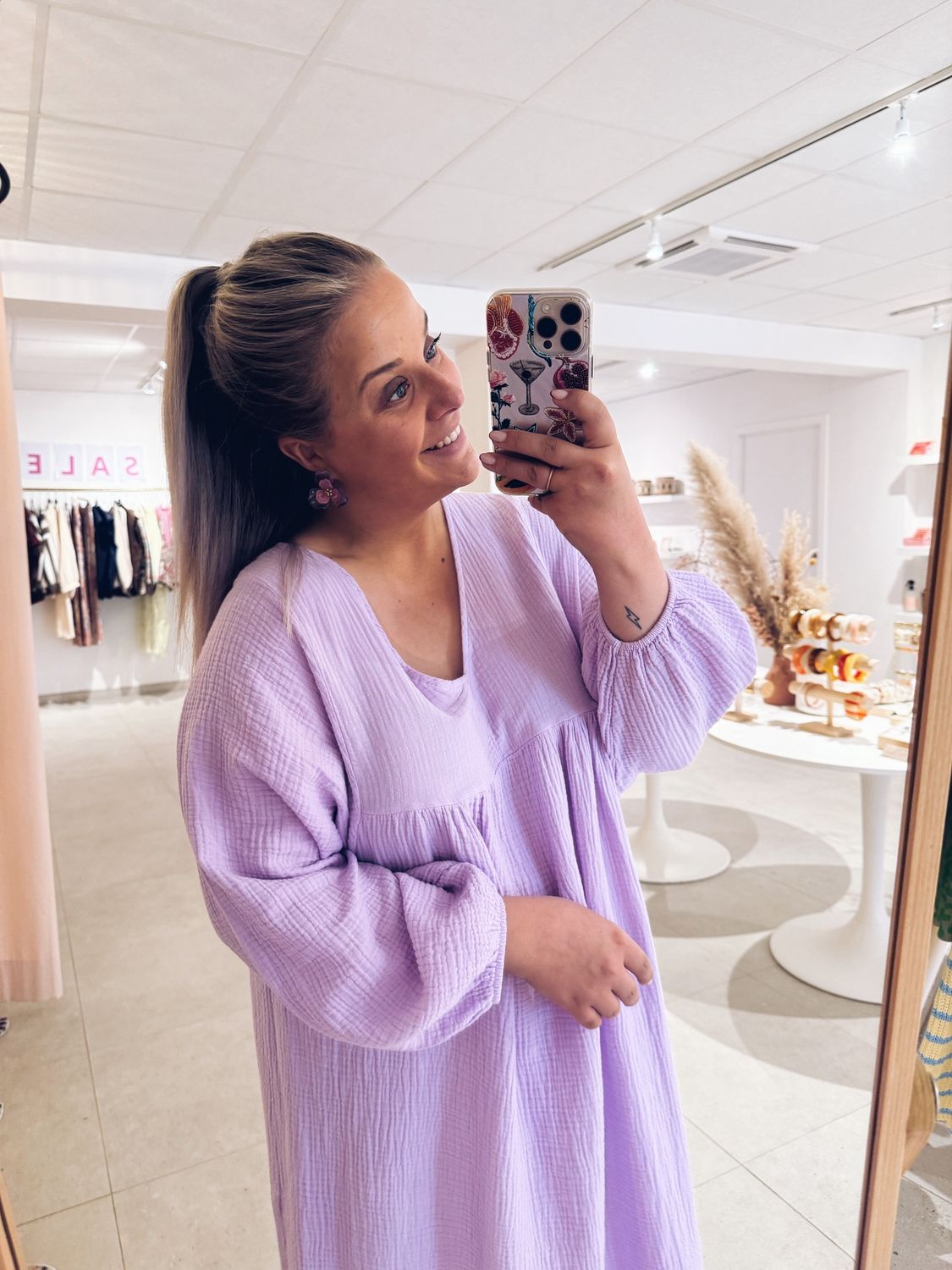 Cyril Tetra Jurk Lila