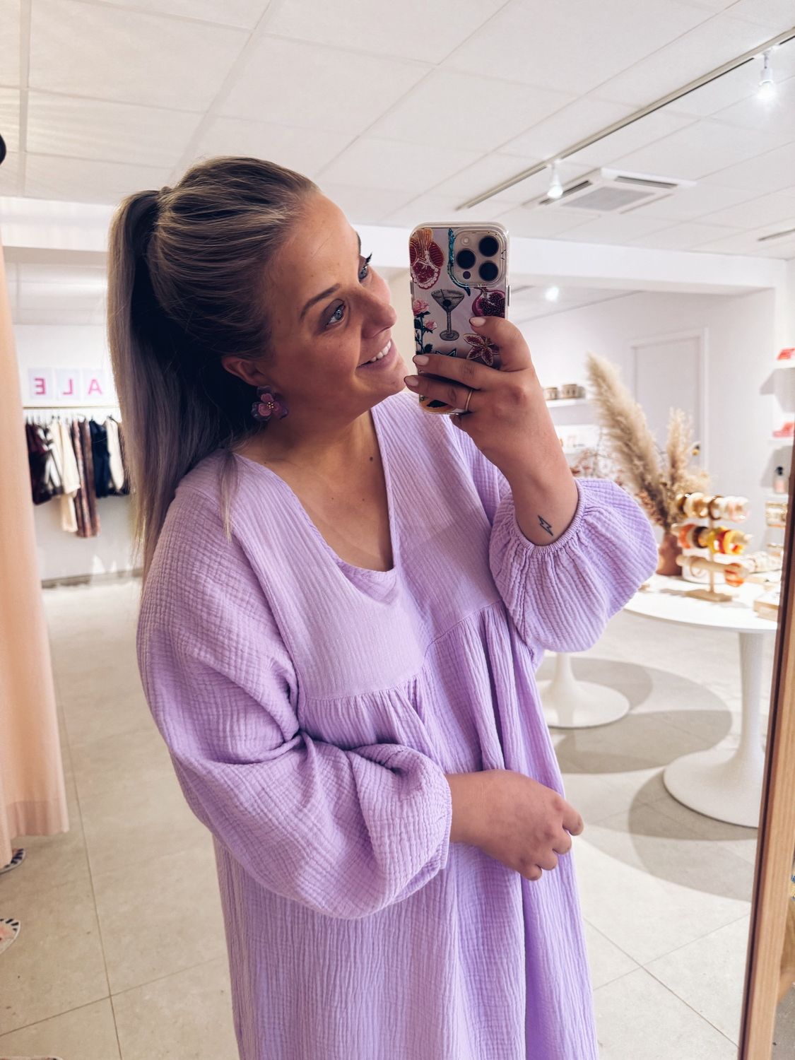 Cyril Tetra Jurk Lila