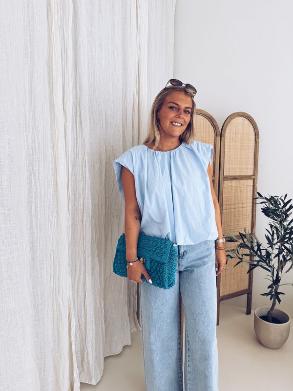 Flea Top Babyblauw