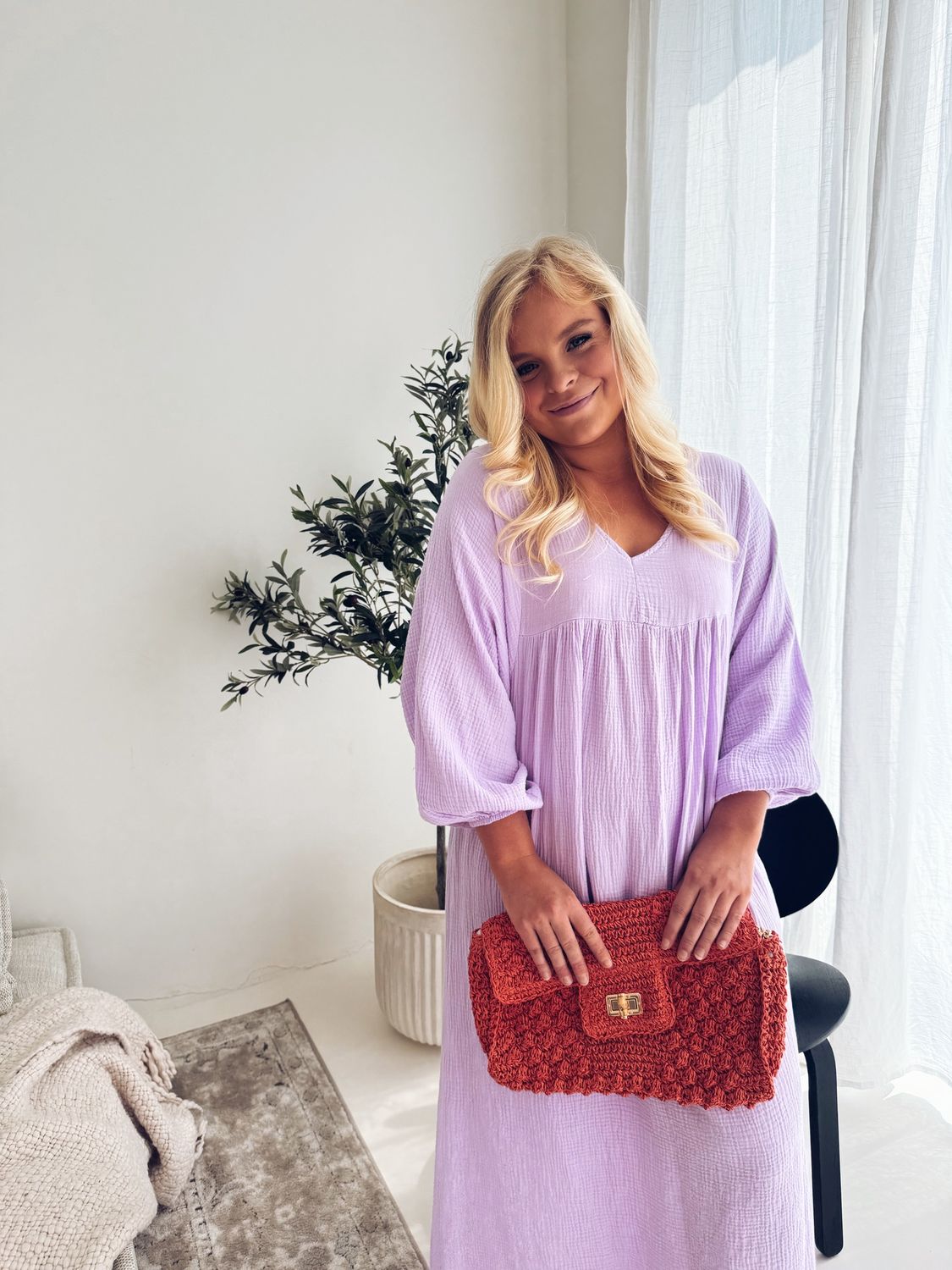 Cyril Tetra Jurk Lila