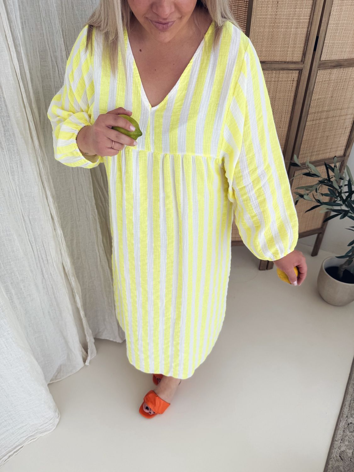 Romy Jurk Fluo Geel
