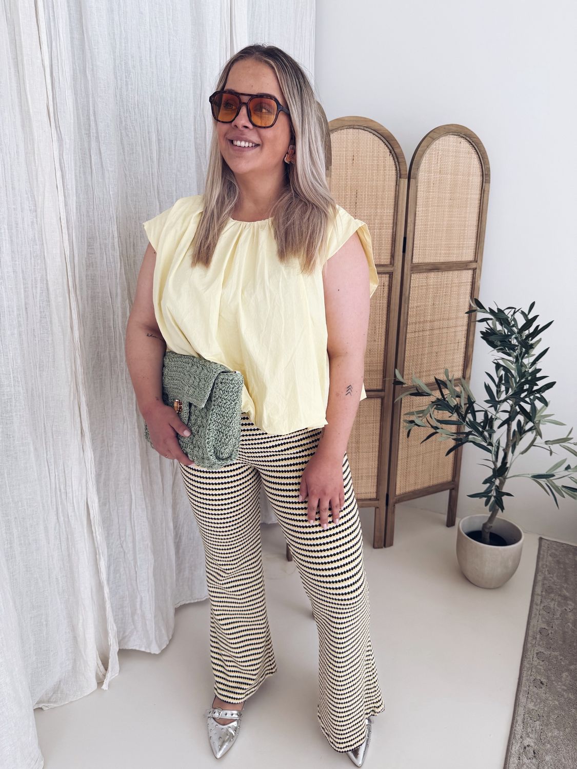 Spezia Pantalon Geel