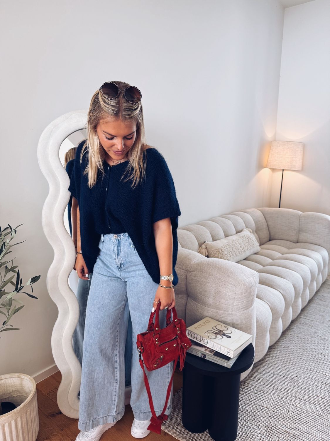 Maline Knit Marineblauw