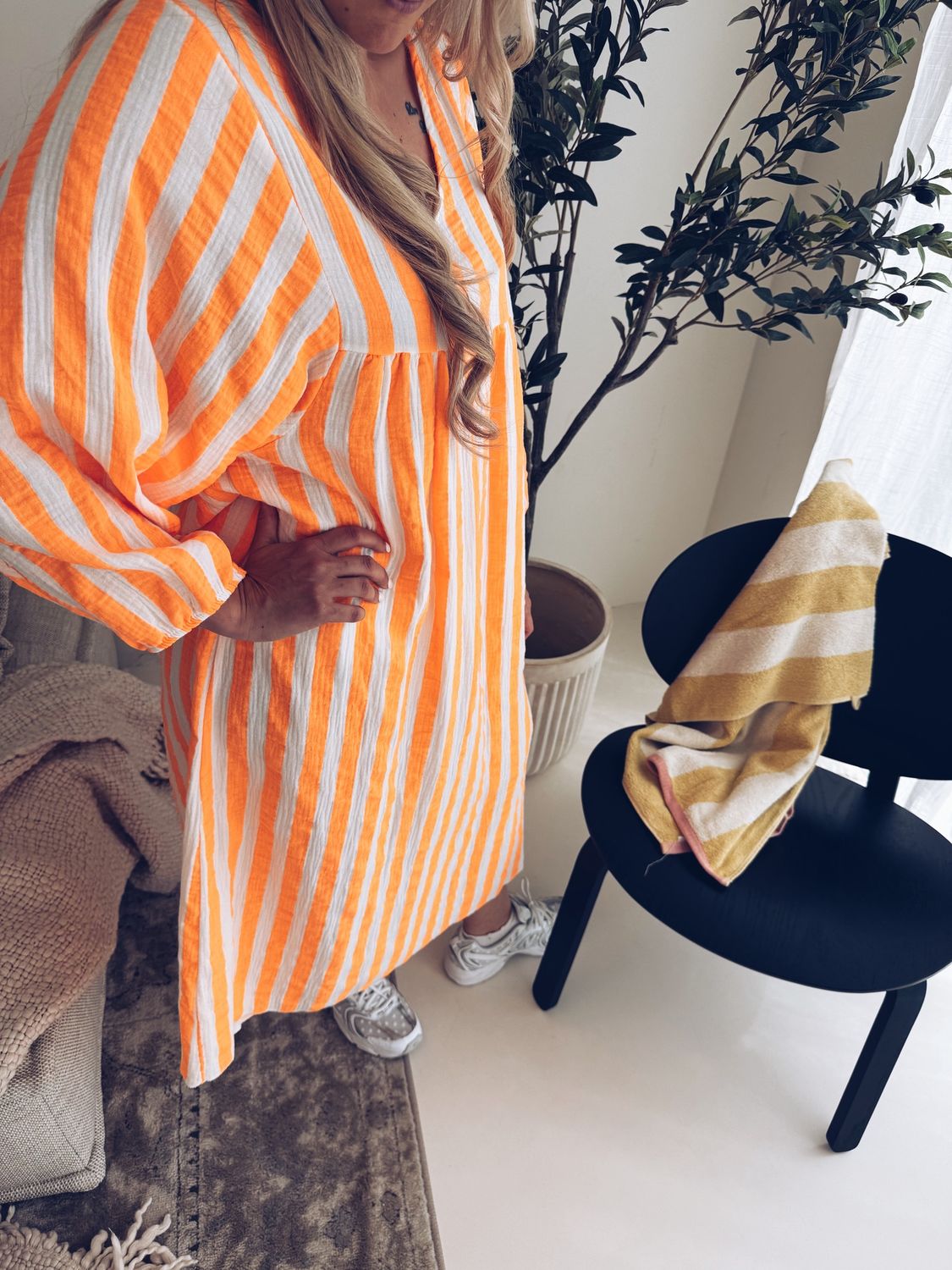 Romy Jurk Fluo Oranje