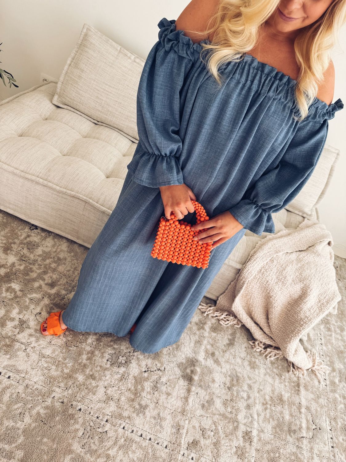 Mona Jurk Marineblauw