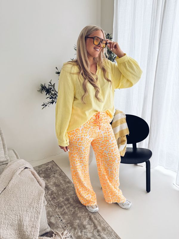 Mirella Leo Pantalon Oranje/Geel