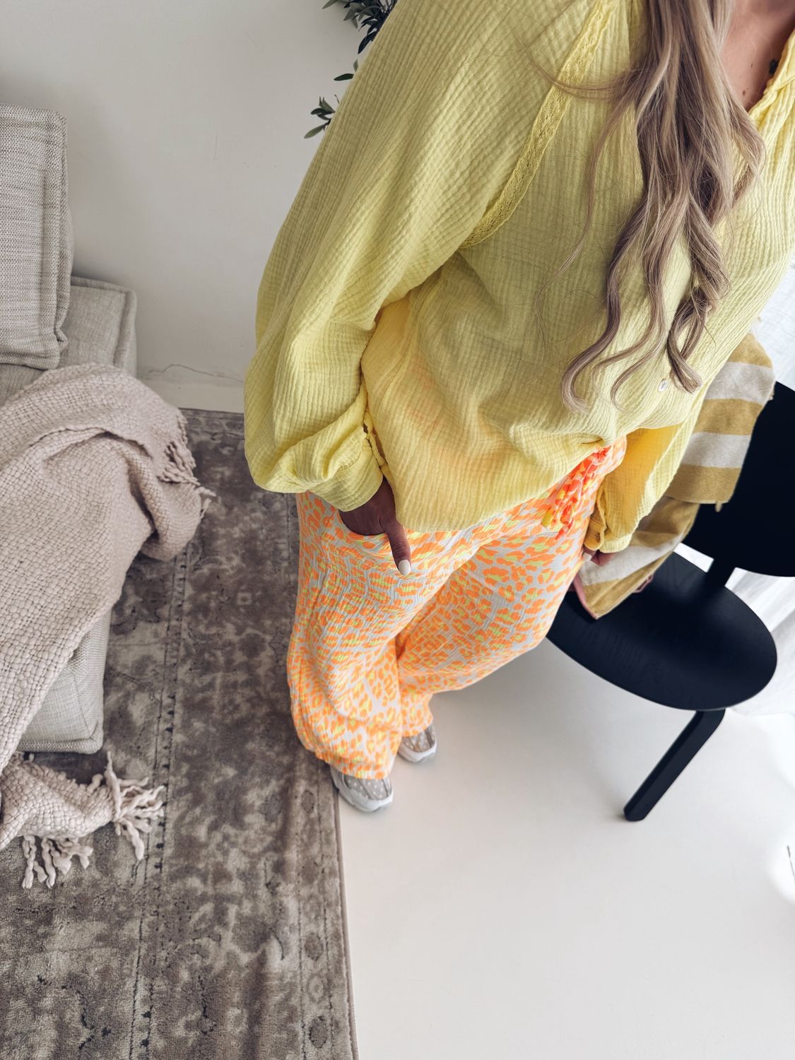 Mirella Leo Pantalon Oranje/Geel