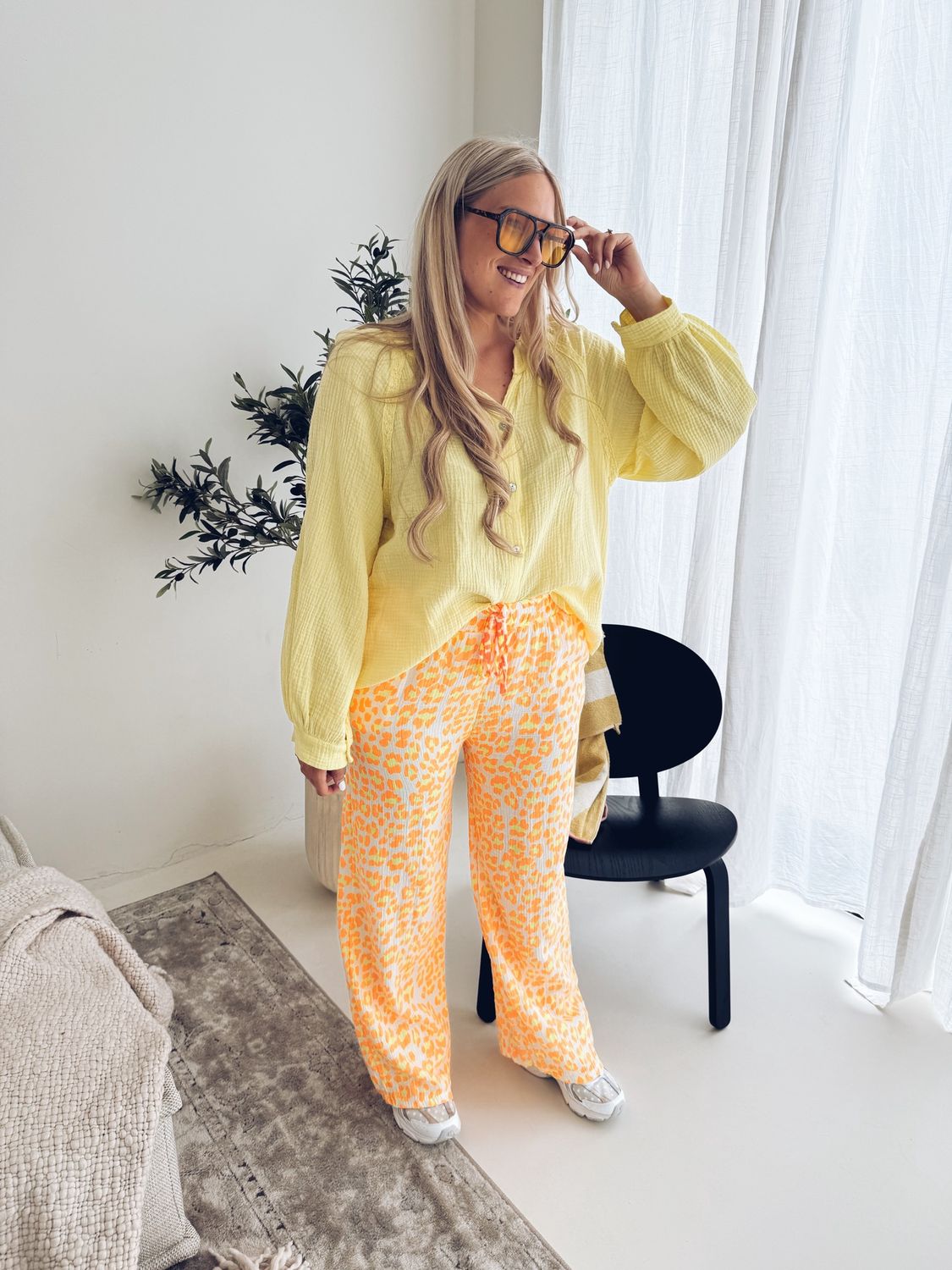 Mirella Leo Pantalon Oranje/Geel