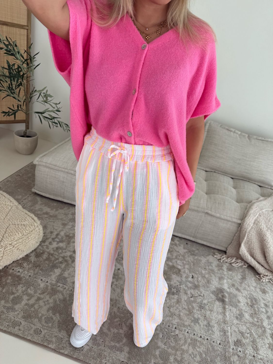 Margaux Pantalon Roze/Geel