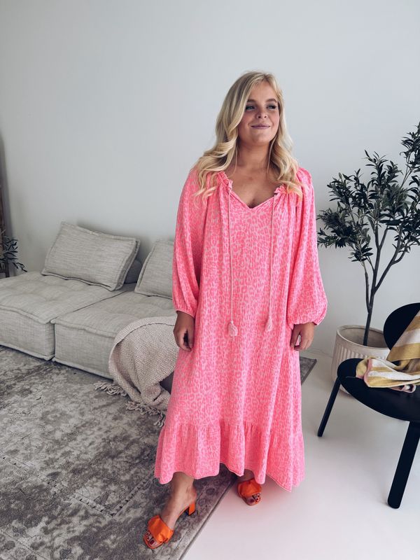 Cille Dress Fuchsia/Fluo