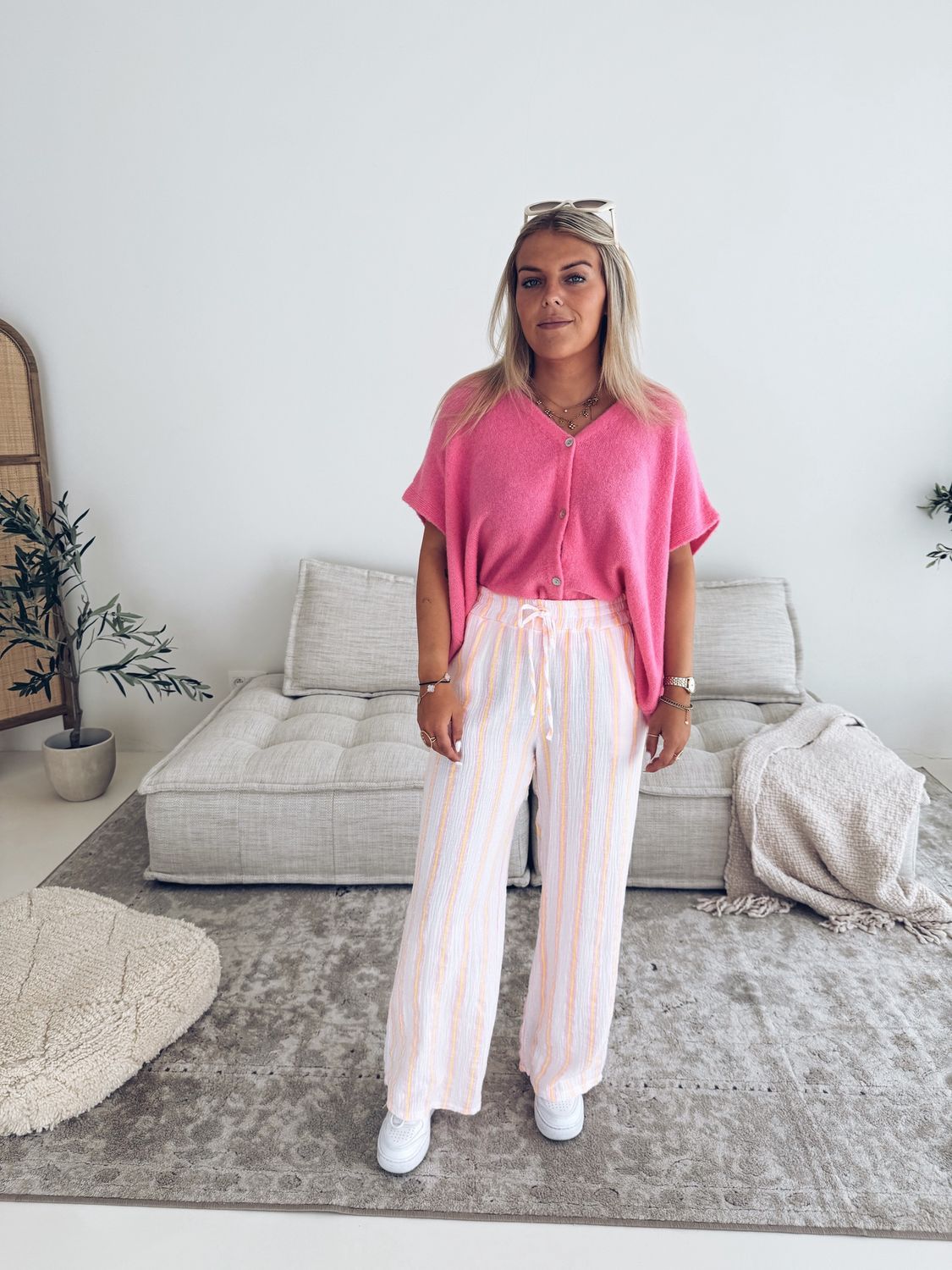 Margaux Pantalon Roze/Geel